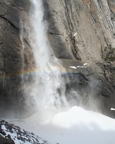 Yosemite Falls in Winter